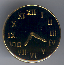 APLIQUE METAL RELOJ-ORO 1454