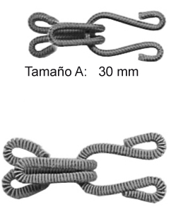 Corchetes Macho y Hembra Forrados