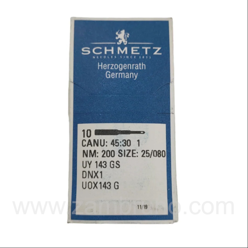AGUJA MAQUINA   INDUSTRIAL SCHMETZ UY143GS/
