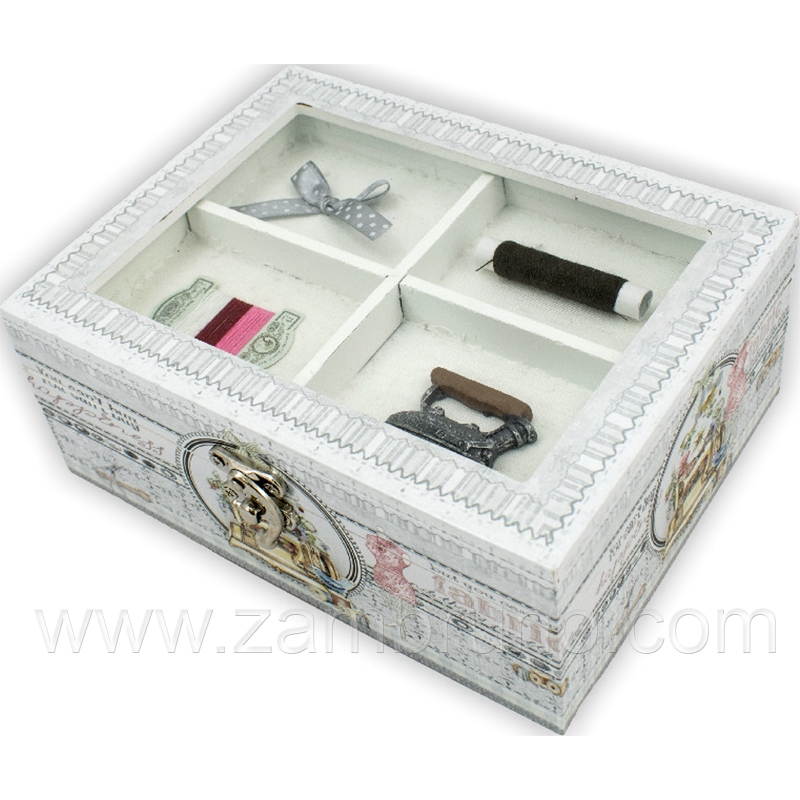 Caja costura con accesorios