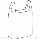 BOLSA PLASTICO CAMISETA 40X50