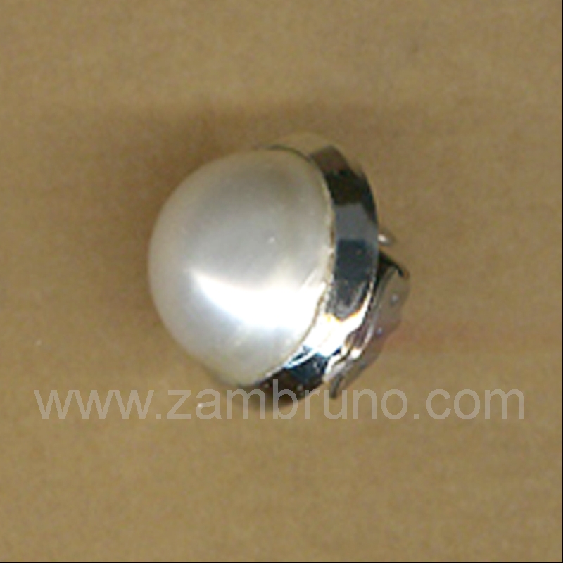 PENDIENTE PERLA CLIP 11803 PLANA