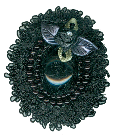 BROCHE PERLA+PASAMANERIA 501