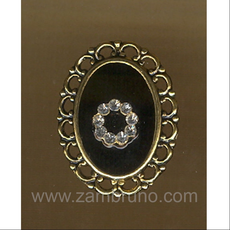 PENDIENTE CLIP S-42 NEGRO