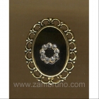 PENDIENTE CLIP S-42 NEGRO