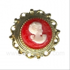 PENDIENTE CATAL.3116 ORO+CORAL