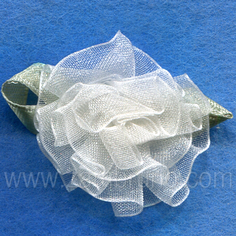 FLOR ORGANZA GRA.